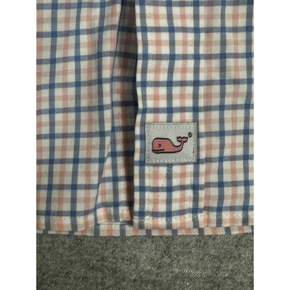 Vineyard Vines Performance Murray Shirt Mens Medium Blue Pink Check Button‎ Down - Picture 5 of 9